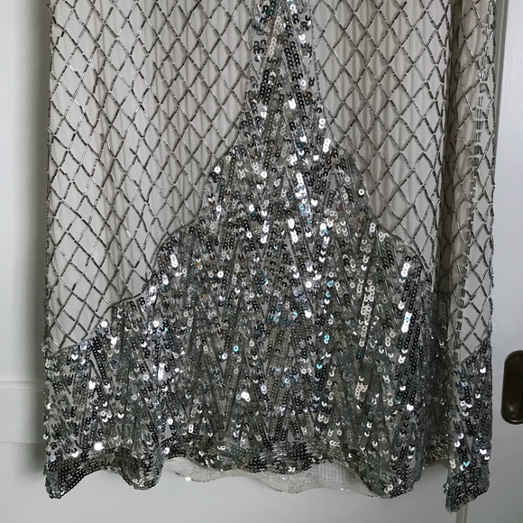 BCBG MaxAzria Sequin Shift Cocktail Dress - Picture 5 of 8